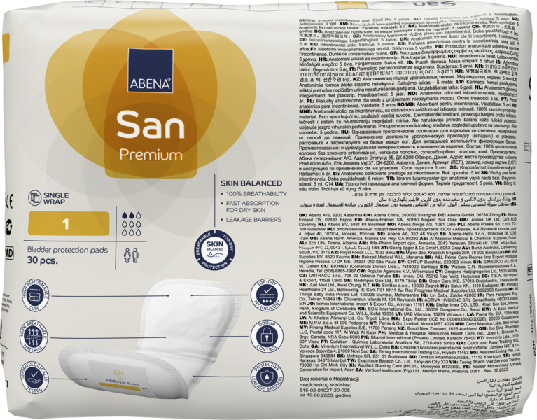 Abena San Premium - Unisex Inkontinenzeinlagen
