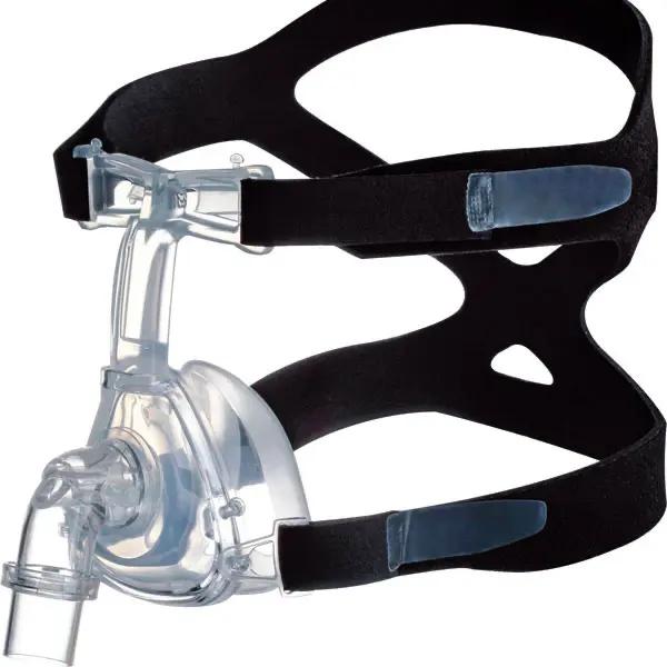 CPAP Therapie Beatmungsmasken Silikon - Nasenmaske mit Neopren-Kopffixiersystem