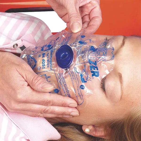 Quick-Breezer Beatmungsfolie mit Mundstück und Ausatem-Ventil