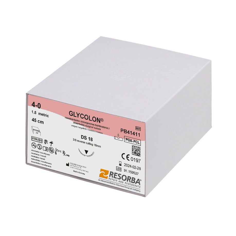 Glycolon DS18 - monofiles ungefärbtes Nahtmaterial, resorbierbar