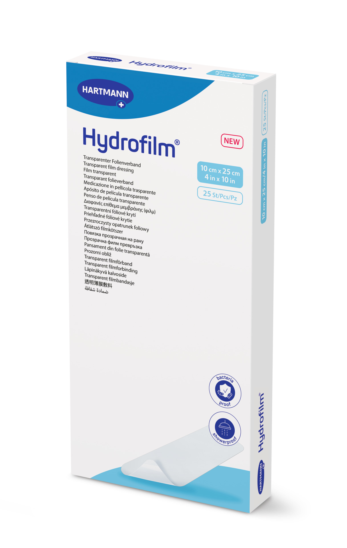 Hartmann Hydrofilm - Steriler Transparenter Folienverband, keim- und wasserdicht
