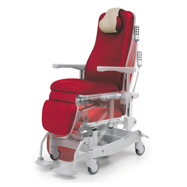 Comfort Transportstuhl - Ruhesessel Vario EG - Teilelektrisch, Fahrbar, Inkl. Fußstützen