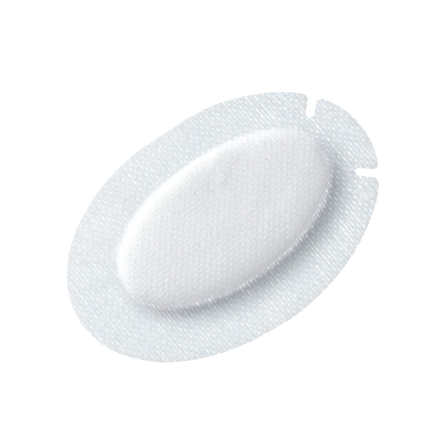 Optomed Augenkompressen, steril - Selbstklebend, 9,6 x 6,6 cm