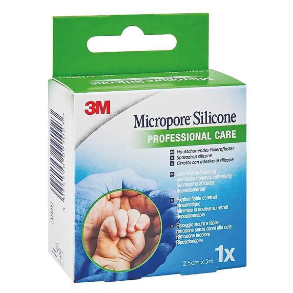 3M Micropore Silikonrollenpflaster blau - Zur Fixierung von Verbänden und med. Zubehör