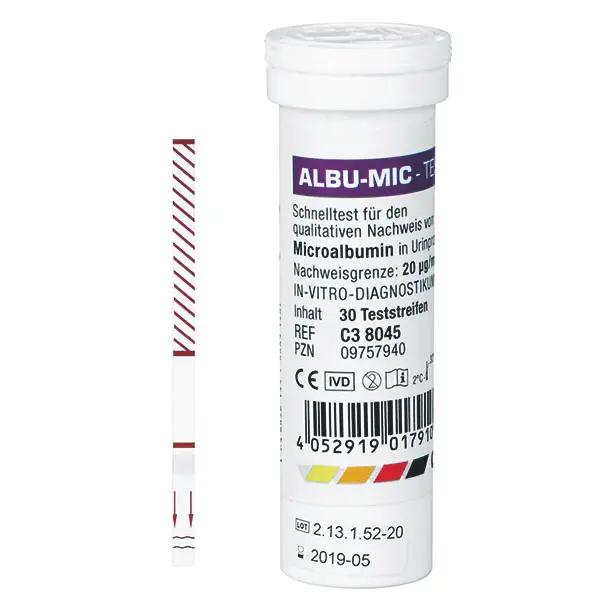 Cleartest - Albu-Mic, Nierenfunktions-Teststreifen