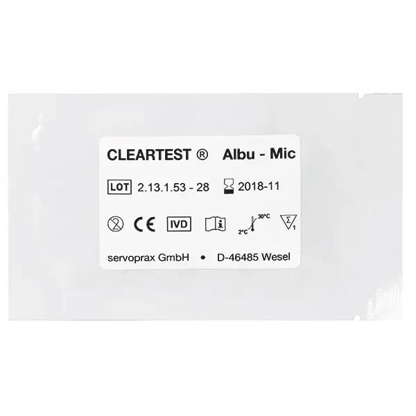 Cleartest - Albu-Mic, Nierenfunktions-Teststreifen
