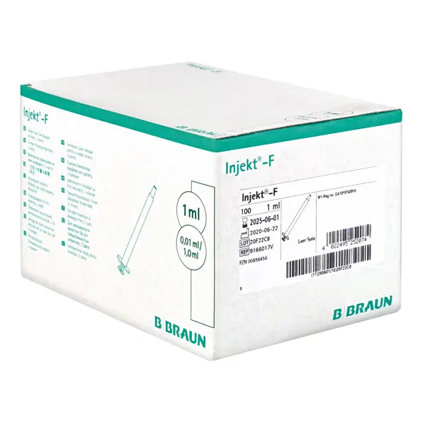 B.Braun Injekt-F Feindosierungsspritzen - Steril für Einmalgebrauch, hochpräzise, 100 Stk.