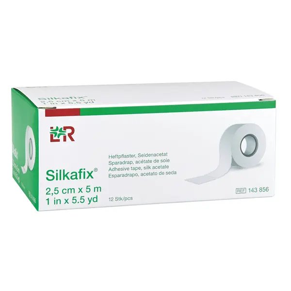 Silkafix Heftpflaster weiß - Fixierung von Verbänden und medizinischem Zubehör