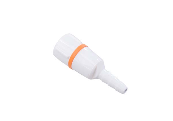 Schlauchanschlusstülle mit integriertem Rückschlagventil für 6 mm Schläuche
