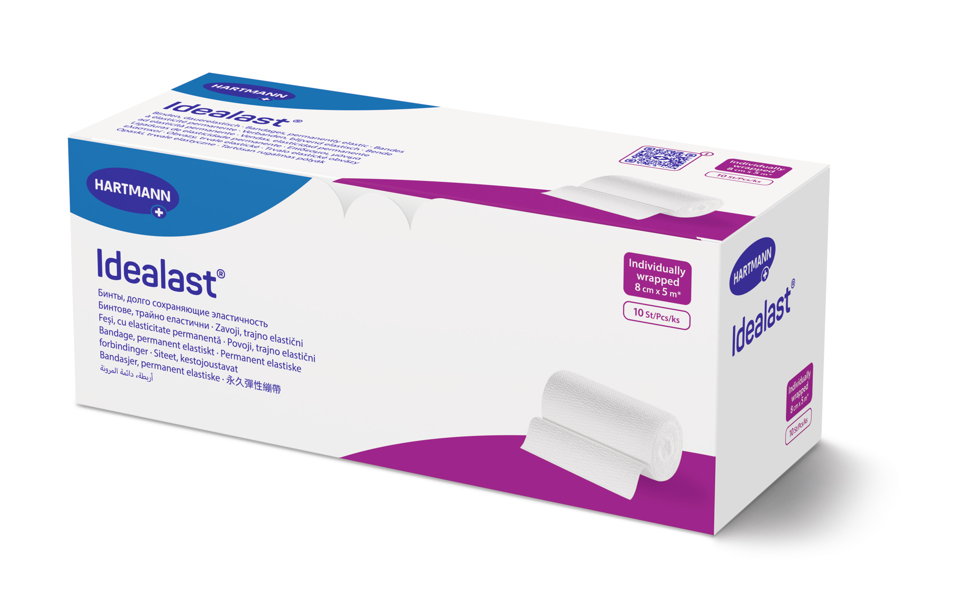 Idealast Binde - Dauerelastisch, Waschbar, 85% Dehnbarkeit, Baumwoll - Mix