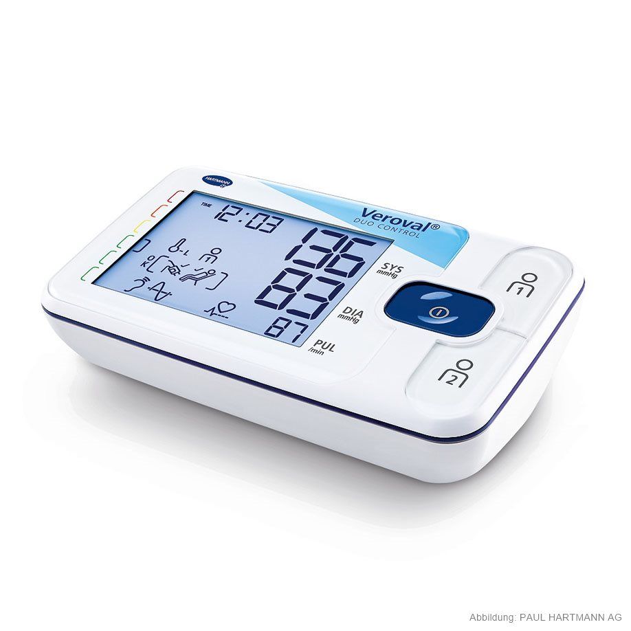 Hartmann Veroval duo control - Blutdruckmessgerät mit Bluetooth DUO SENSOR Technologie