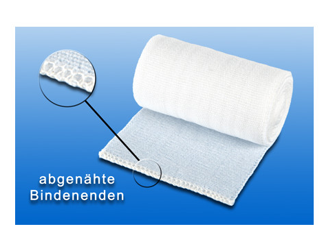 Nobatel Mittelzugbinde, steril - Leichte weiße Mittelzugbinde aus Mischgewebe