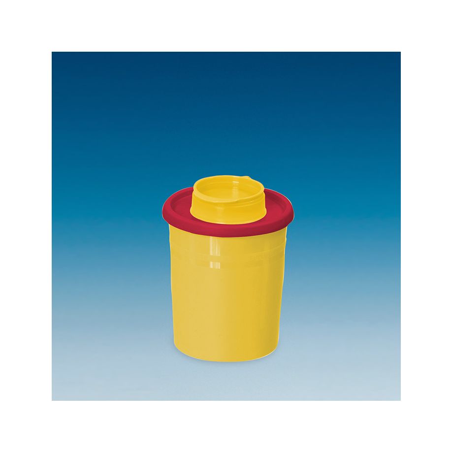 Kanülenentsorgungsbox Multi-Safe quick S - Runde Box mit ovaler Öffnung, 0,5 Liter