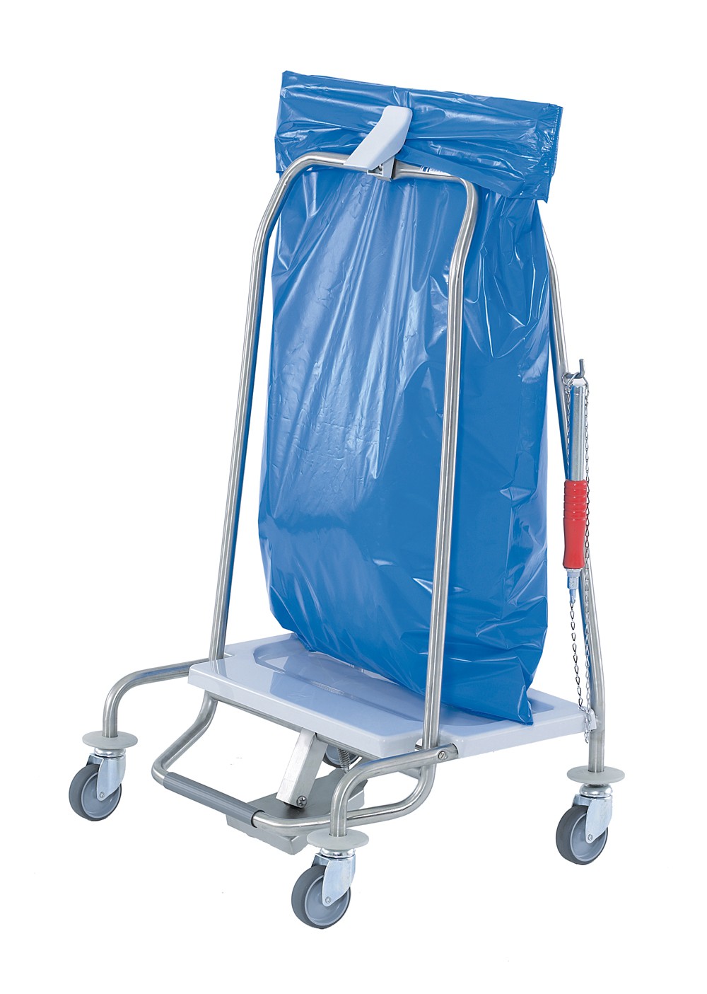 Abfallsammler Clappy, 70 Liter - inkl. Klemmfedern, Tretmechanismus, autom. Bremse, etc.