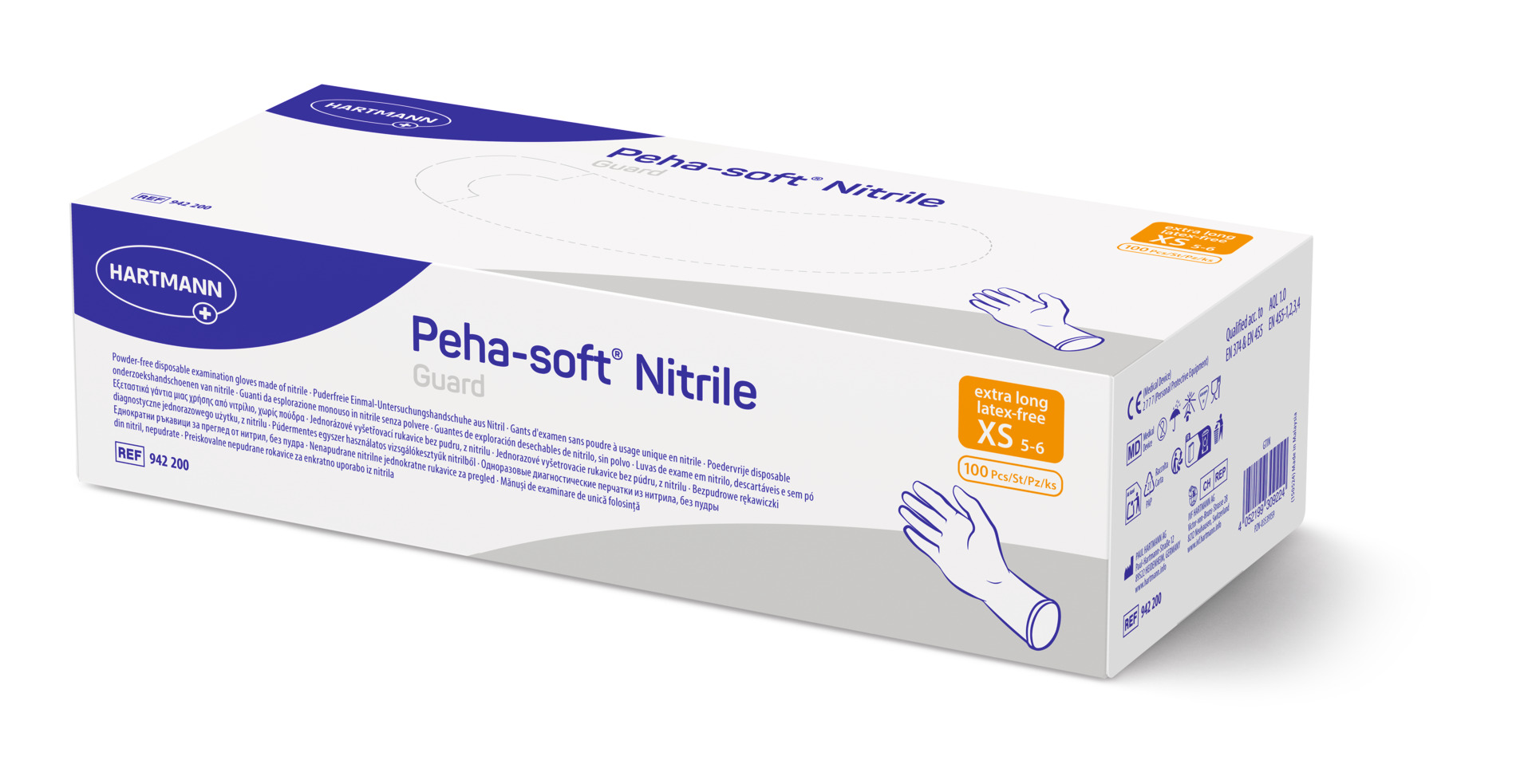 Hartmann Peha-soft Nitrile Guard Powderfree – Puderfreie und latexfreie Nitrilhandschuhe