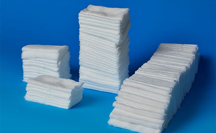 Verbandmull handgelegt unsteril - 20-Fädig, aus 100% Baumwolle, Sterilisierbar