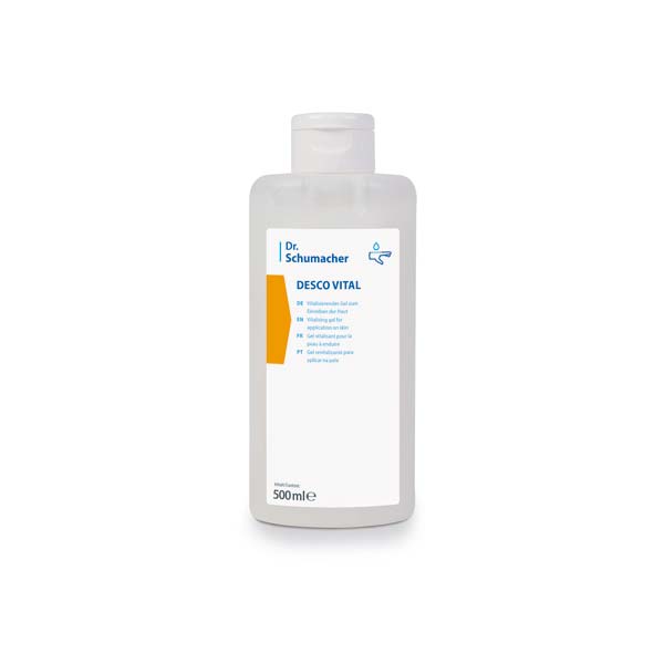 Desco Vital Hydro-Gel - Vitalisierendes Gel zum Einreiben der Haut, 500 ml