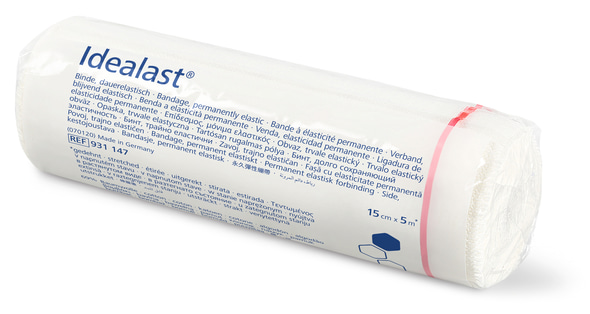 Idealast Binde - Dauerelastisch, Waschbar, 85% Dehnbarkeit, Baumwoll - Mix