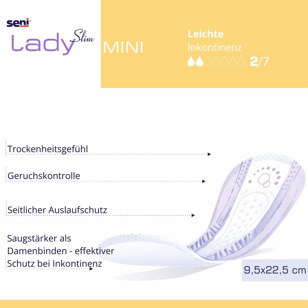 Seni Lady Slim Mini, 20 Stück - Inkontinenzeinlagen