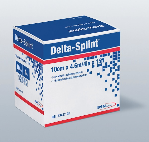 BSN Delta-Splint - Gepolstertes Fertigschienensystem aus synthetischem Glasfasergewirk