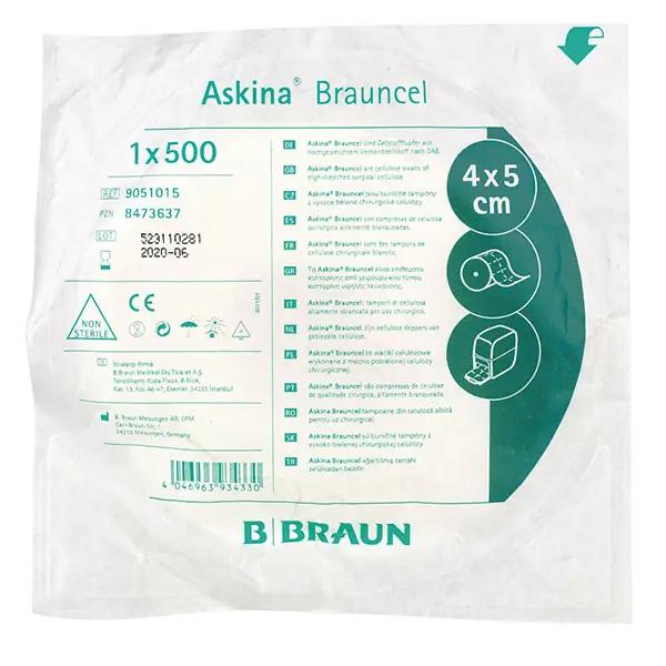 Askina Brauncel Zellstofftupfer B.Braun - Unsterile Zellstofftupfer von der Rolle