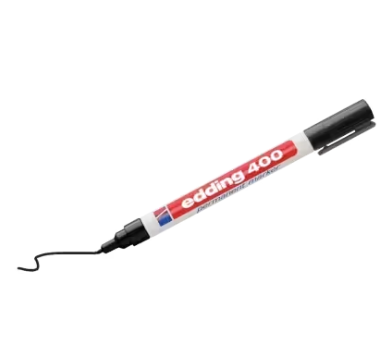 Edding 400, schwarz - Permanenter Folienschreiber, Strichbreite 1 mm